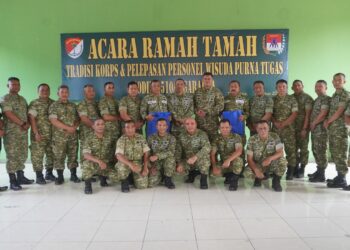 Tradisi Korps Kodim 0510/Tigaraksa, Sambut Warga Baru Dan Purna Tugas ‎