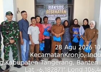 Perkuat Kemanunggalan TNI dengan Rakyat, Koramil 08/Kronjo Gelar Komsos dan Baksos “Jaga Jakarta On The Spot”