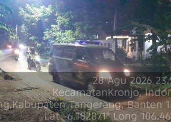 Sinergitas TNI-POLRI, Koramil 08/Kronjo Gelar Patroli Bersama Polsek Antisipasi Daerah Rawan Begal