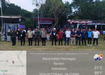 DANRAMIL 14/PANONGAN HADIRI PEMBUKAAN OPEN TOURNAMENT BOLA PSGP CUP 2026 DI DESA RANCA IYUH