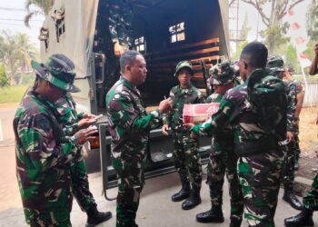 Percepat Penanganan Karhutla di Kalbar, Kodam XII/Tpr Terima Bantuan Alat Perlengkapan dari Kemhan RI