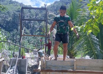 Jembatan Gantung Aek Bargot Padang Lawas Capai 62,5 Persen, TNI AD Percepat Pembangunan