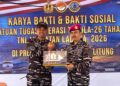 KRI TELUK GILIMANUK-531 DAN LANAL BABEL HADIR DITENGAH MASYARAKAT PULAU BELITUNG