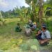 Manfaatkan Waktu Istirahat untuk Bersenda Gurau, Babinsa dan Petani Saling Eratkan Tali Silaturahmi