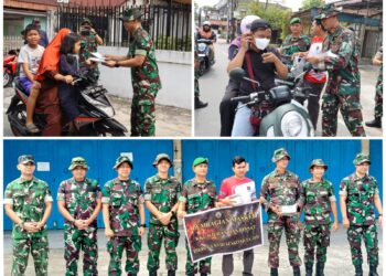 SISWA DIKREG LXVIII SESKOAD BERSAMA KODIM 0301/PEKANBARU GELAR AKSI SOSIAL PEDULI KARHUTLA