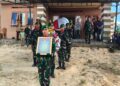 Danramil 07/Salak Pimpin Penghormatan Terakhir untuk Veteran Pejuang Kemerdekaan Makdin Berutu