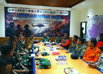 Pangdam XX/TIB Tinjau Posko Udara dan Darat, Pastikan Kesiapan Total Penanganan Karhutla Jambi