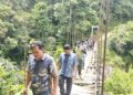 Jembatan Gantung Rampa Julu Direhab, TNI AD Bantu Pulihkan Akses Warga