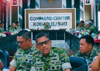Kasdam II/Sriwijaya Terima Paparan Rencana Latihan Pratugas Satgas Yon Armed 15/Cailendra untuk Operasi Perdamaian RI-RDTL 2026