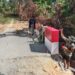 TNI Bersama Warga Bangun Jembatan Beton di Gunung Cut, Permudah Akses Hasil Kebun Petani