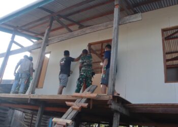 Hampir Rampung 80 Persen, Rumah Layak Huni TMMD Wiltas 129 Segera Diserahterimakan