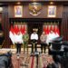 Panglima TNI Dampingi Menko Polkam Sampaikan Imbauan Jaga Kondusivitas Bangsa
