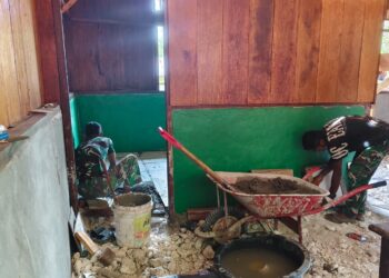 Rumah Type 36 TMMD Ke-129 Kodim 1807/Sorong Selatan Hampir Rampung, Wujud Nyata Kepedulian TNI Tingkatkan Kesejahteraan Warga