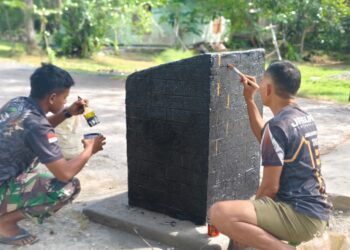 Prasasti TMMD Ke-129 Rampung Dibangun, Menjadi Simbol Pengabdian TNI dan Kenangan Abadi untuk Kampung Sesor