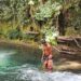 Keseruan Anak Anak Kp. Sesor menikmati Air Terjun, TMMD Ke-129 Buka Akses Wisata, Tangga Menuju Air Terjun Kini Lebih Nyaman Dilalui