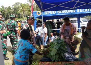 UMKM Persit KCK Cabang XVI Ramaikan Penutupan TMMD Ke-129, Hasil Kebun Mama-Mama Sesor Jadi Produk Unggulan