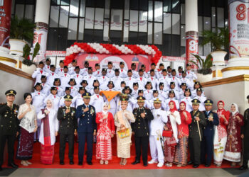 Semangat Kemerdekaan, Dandim 1710/Mimika Hadiri Upacara HUT ke-81 RI di Timika