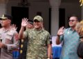 Semarak HUT RI Ke-81, Dandim 0104/Aceh Timur Hadiri Pawai Karnaval Alegoris di Kota Langsa