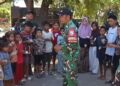 Prajurit  Korem 161/Wira Sakti  Hadirkan Keceriaan bagi Anak-Anak Terdampak Gempa NTT