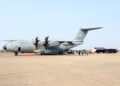 Mendukung Penuh Penanganan Karhutla, TNI AU Terbangkan A-400M Bawa Bantuan Presiden RI Yang Dikirim oleh Kemhan-Kementan