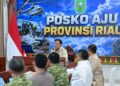 Panglima TNI Dampingi Presiden Prabowo Tinjau Penanganan Karhutla di Riau dan Sumatera Selatan