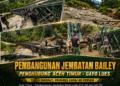 Pembangunan Jembatan Bailey Penghubung Aceh Timur–Gayo Lues Terus Dikebut, Progres Capai 60 Persen