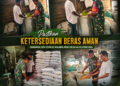 Pastikan Ketersediaan Beras Aman, Babinsa Cek Stok di Kilang Padi Desa Alue Pineung