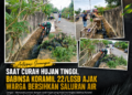 Antisipasi Genangan Saat Curah Hujan Tinggi, Babinsa Koramil 22/Lgsb Ajak Warga Bersihkan Saluran Air