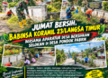 Jumat Bersih, Babinsa Koramil 23/Langsa Timur Bersama Aparatur Desa Bersihkan Selokan di Desa Pondok Pabrik