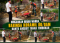 Ringankan Beban Warga, Babinsa Koramil 06/Dam Bantu Angkut Tanah Timbunan
