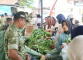 Bazar Pasar Murah HUT 81 TNI, Hasil Ketahanan Pangan Kodim Abdya Ludes Diborong Warga