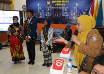 Duta Trantibum SMP Hang Tuah 4 Surabaya Jalani Tes