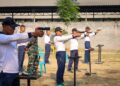 Asah Ketepatan dan Kecepatan, Danmenkav 2 Mar Pimpin Latihan Menembak Pistol