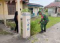 Babinsa Koramil 06/Senayang Tumbuhkan Semangat Kebersamaan dan Peduli Lingkungan