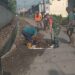BABINSA BERSAMA P3SU GOTONG ROYONG BERSIHKAN SISA SAMPAH