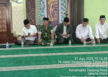 Pasi Pers Kodim 0502/JU Ikuti Pengajian rutin Bulanan Tingkat Kota Administrasi Jakarta Utara