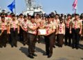 BENTUK GENERASI MUDA BERVISI MARITIM, TANGGUH, DAN SIAP HADAPI ERA DISRUPSI,  TNI AL GELAR APEL SAKA BAHARI 2026