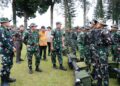 Pangdam I/BB Tinjau Kesiapsiagaan Penanganan Erupsi Gunung Sinabung, 1.279 Personel Disiagakan