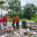 Satgas Sampah Kodim 0510/Tigaraksa Turun Langsung Bersihkan Tumpukan Sampah di Desa Tanjakan Mekar