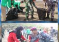 Puslatpurmar 3 Grati Bersihkan Pantai Pancer, Wujudkan Semangat “aku Cinta Laut