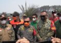 KARHUTLA TAHURA BATANG HARI KEMBALI JADI PERHATIAN, KASIOPS KOREM 042/GAPU DAMPINGI GUBERNUR JAMBI TINJAU LANGSUNG LOKASI