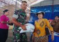 Babinsa Hadiri Musyawarah Desa Bahas Pendistribusian Bantuan Beras Dari Bulog