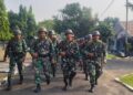 Prajurit Puslatpasrat Laksanakan Hanmars Dalam Rangka Pembinaan Satuan