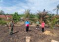Rangkul Perangkat Desa, Babinsa Koramil 07/AKB Gencarkan Edukasi Cegah Karhutla di Meranti Omas