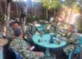 Usai Upacara Haornas, Bati Tuud Koramil 03/Parongil Ajak Babinsa Ngopi Pagi Sebelum Kembali Bertugas