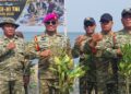 Danpuslatpurmar 5 Baluran Hadiri Penanaman 1.500 Pohon Mangrove