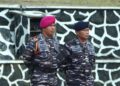 Prajurit Puslatpurmar 9 Dabo Singkep Ikuti Upacara dan Tasyakuran HUT ke-81 TNI AL
