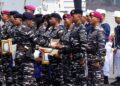 Prajurit Terbaik Yonif 1 Marinir Terima Penghargaan Tamtama Teladan Pada Upacara HUT Ke-81 TNI AL