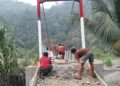 Jembatan Gantung Aek Bargot Padang Lawas Hampir Rampung, Progres Capai 89,5%