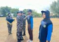 GEMBLENG GENERASI BAHARI, KODAERAL I KOBARKAN SEMANGAT PATRIOTISME 100 PELAJAR DALAM PERSAMI KKRI DI LHOKSEUMAWE